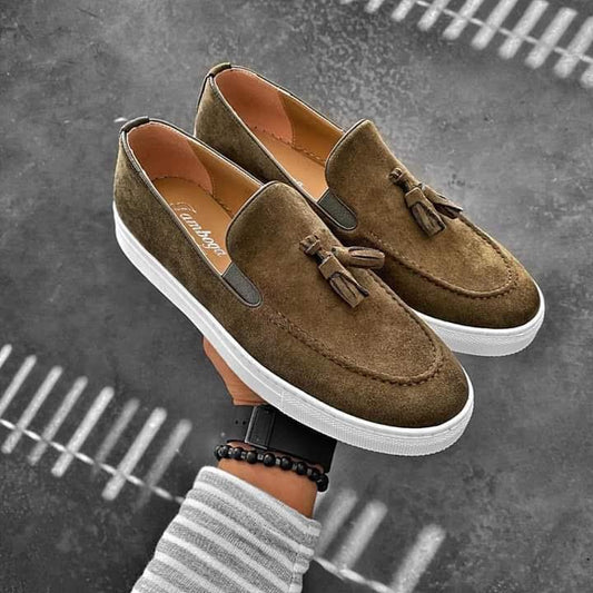 Mocassins chic en daim