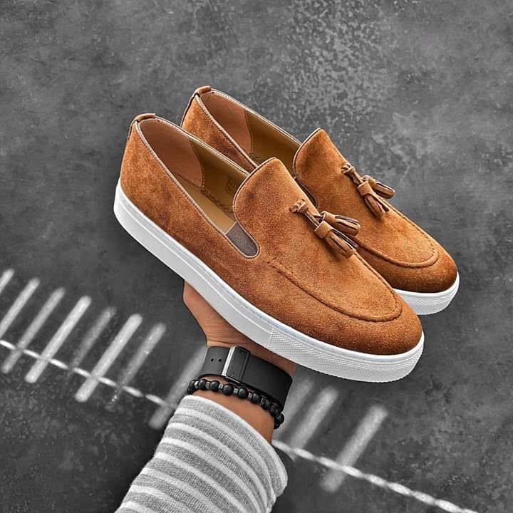 Mocassins chic en daim